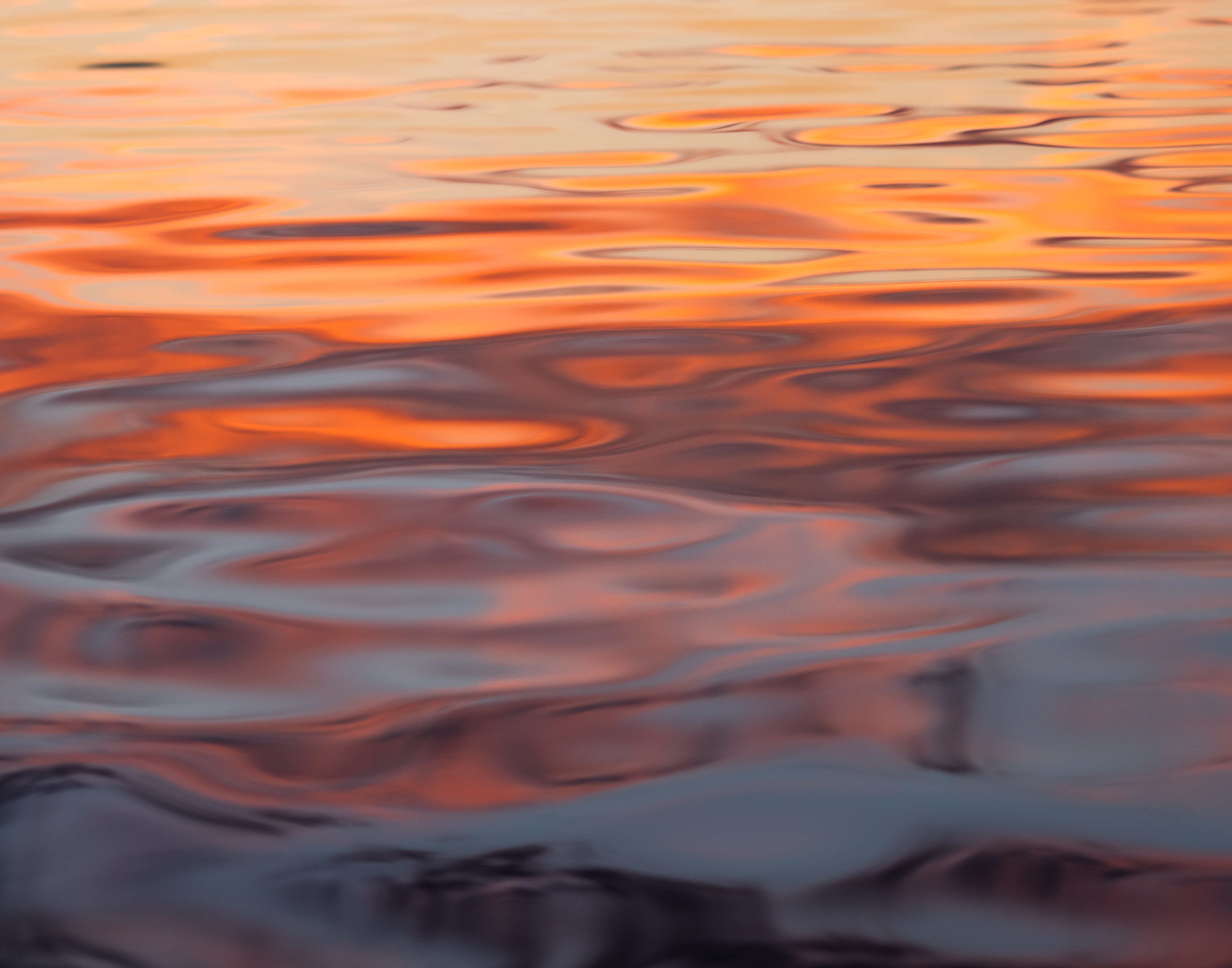 Sunrise water reflections in Leeville, Louisiana