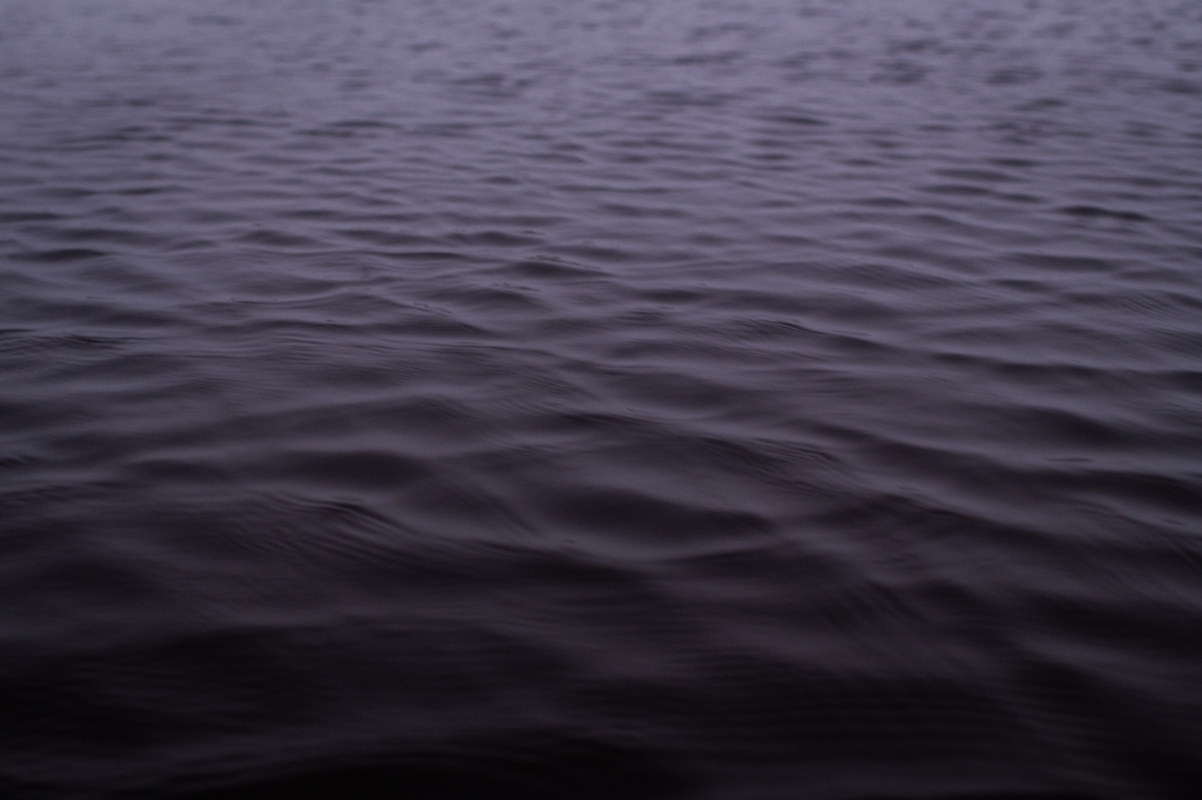 Slight ripples on open water