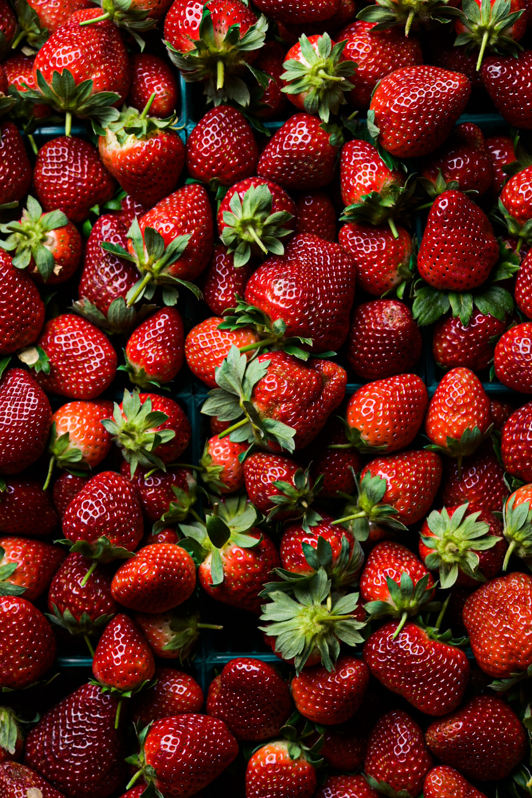 A flat of strawberries purchased from Landry-Poché Family Farms