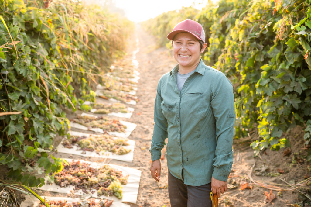 Portrait of Nikiko Masumoto in the grape orchards