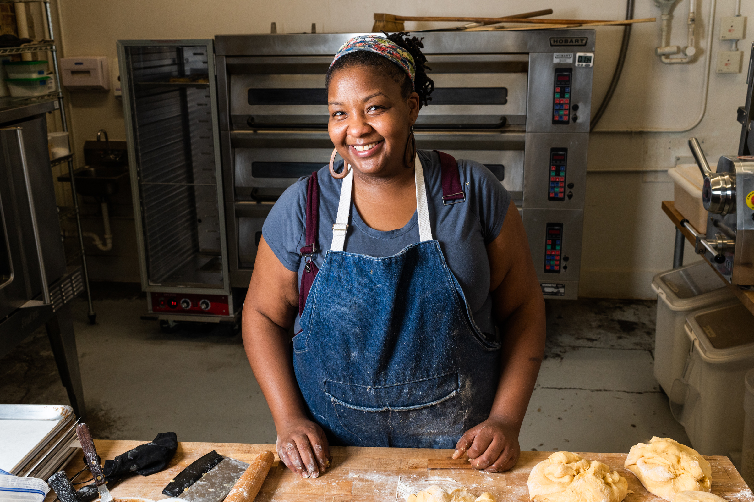 Portrait of Carla Biggs, chef, baker and educator