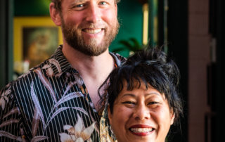 Portrait of Sophina and William, owners of Mister Mao