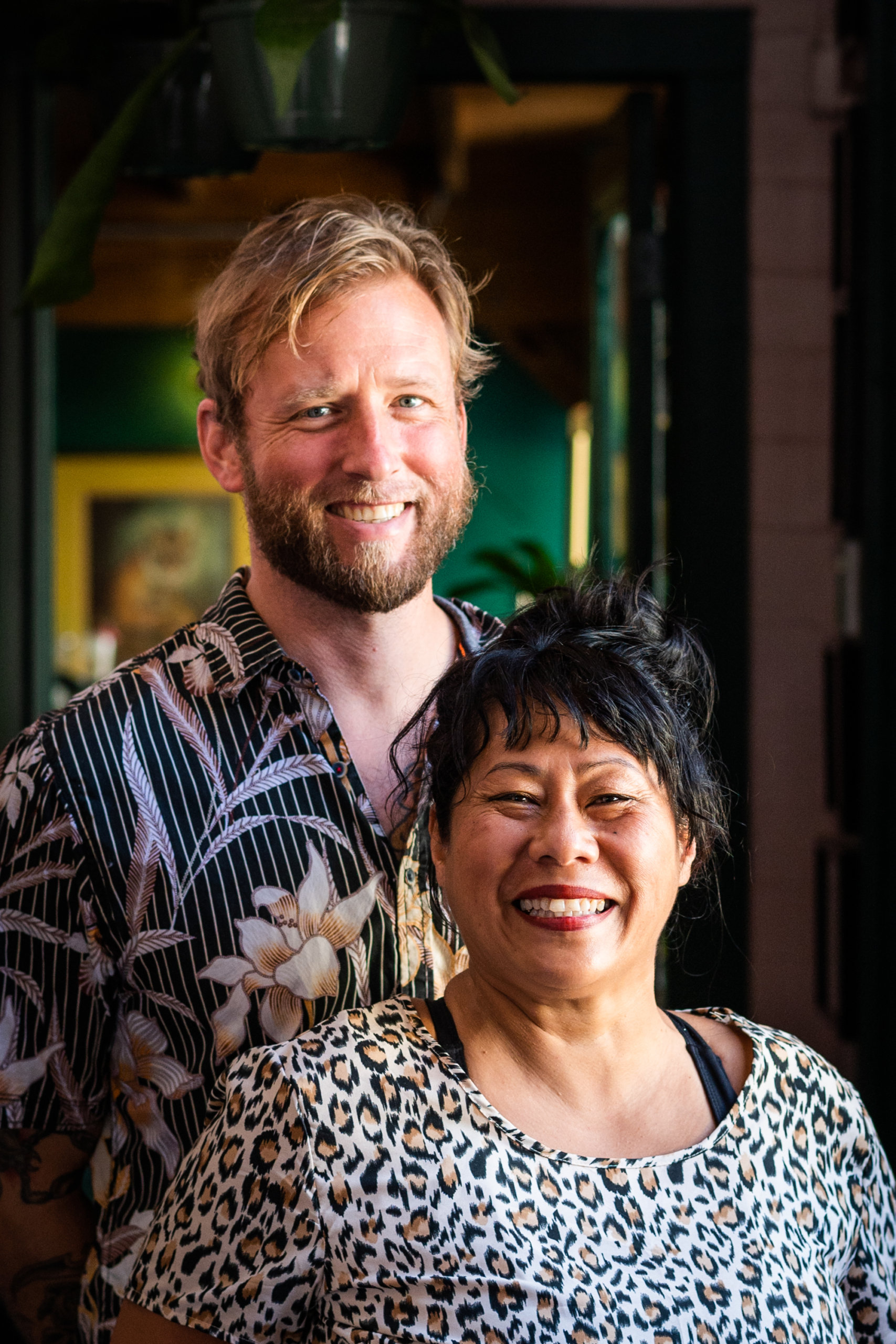 Portrait of Sophina and William, owners of Mister Mao