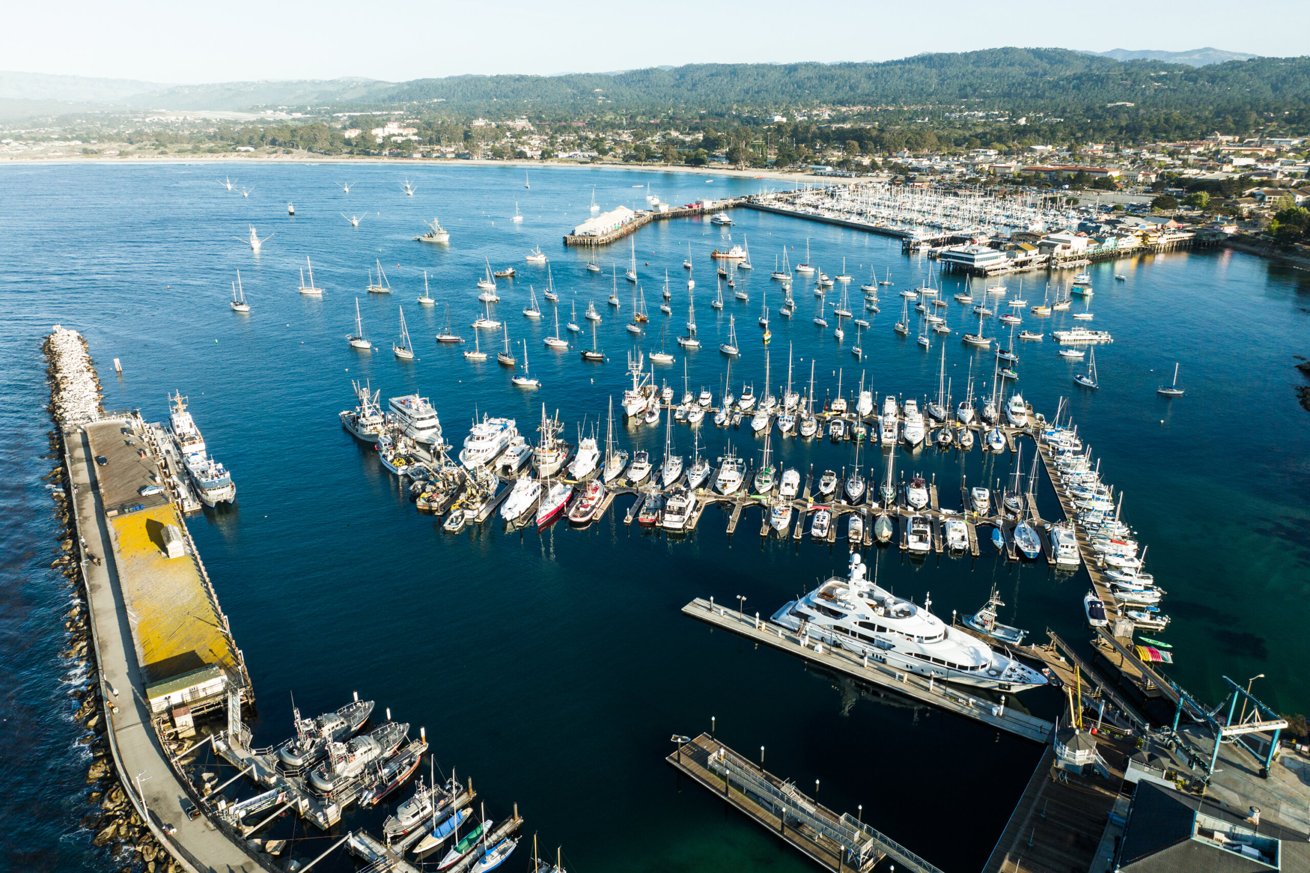 Monterey Marina as seen from above
