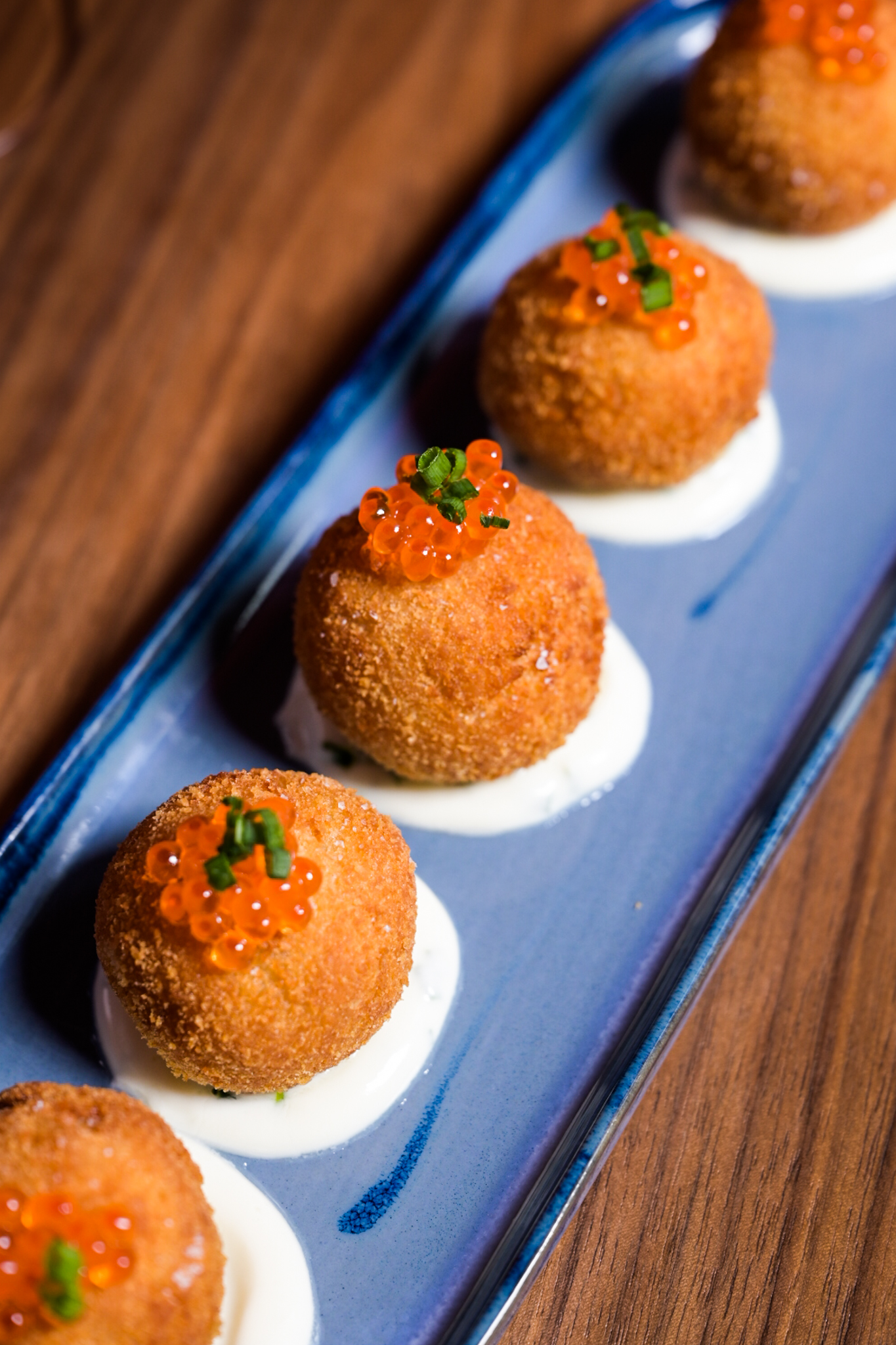 Boulettes with trout roe from Commons Club New Orleans