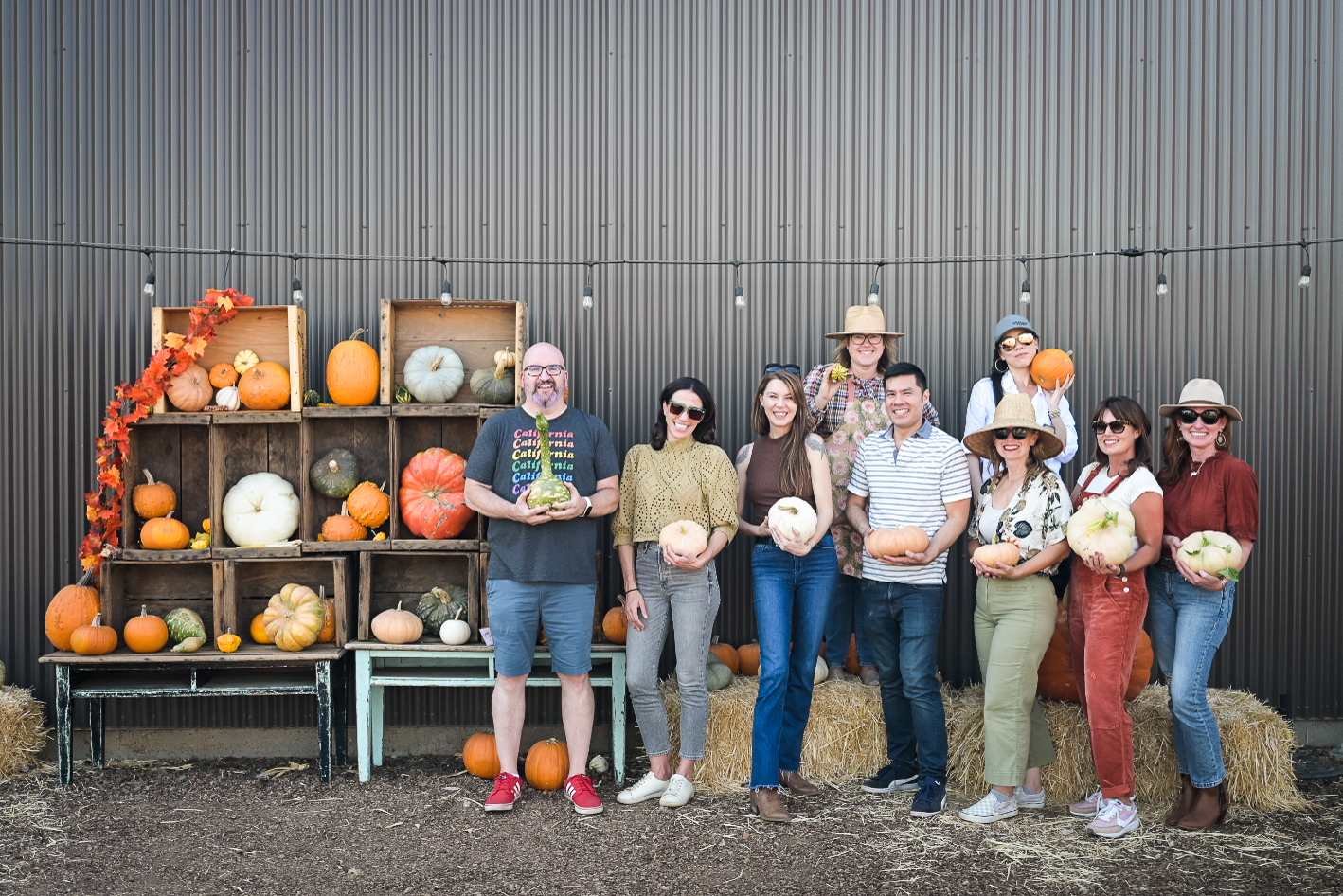 An agritourism group from California Grown at Sweet Thistle Farms in Clovis