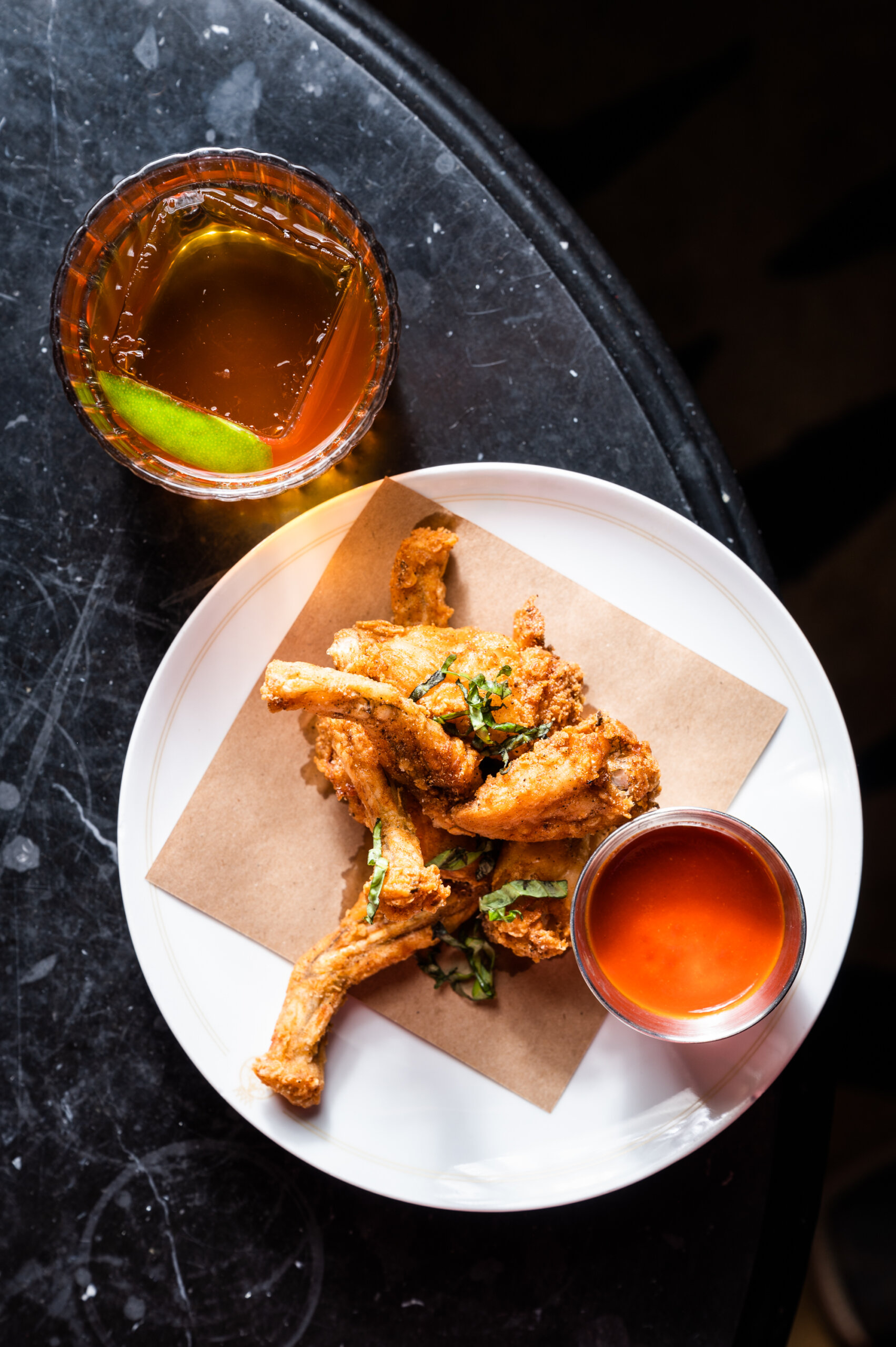 Chicken-fried frog legs at Bar Marilou in New Orleans