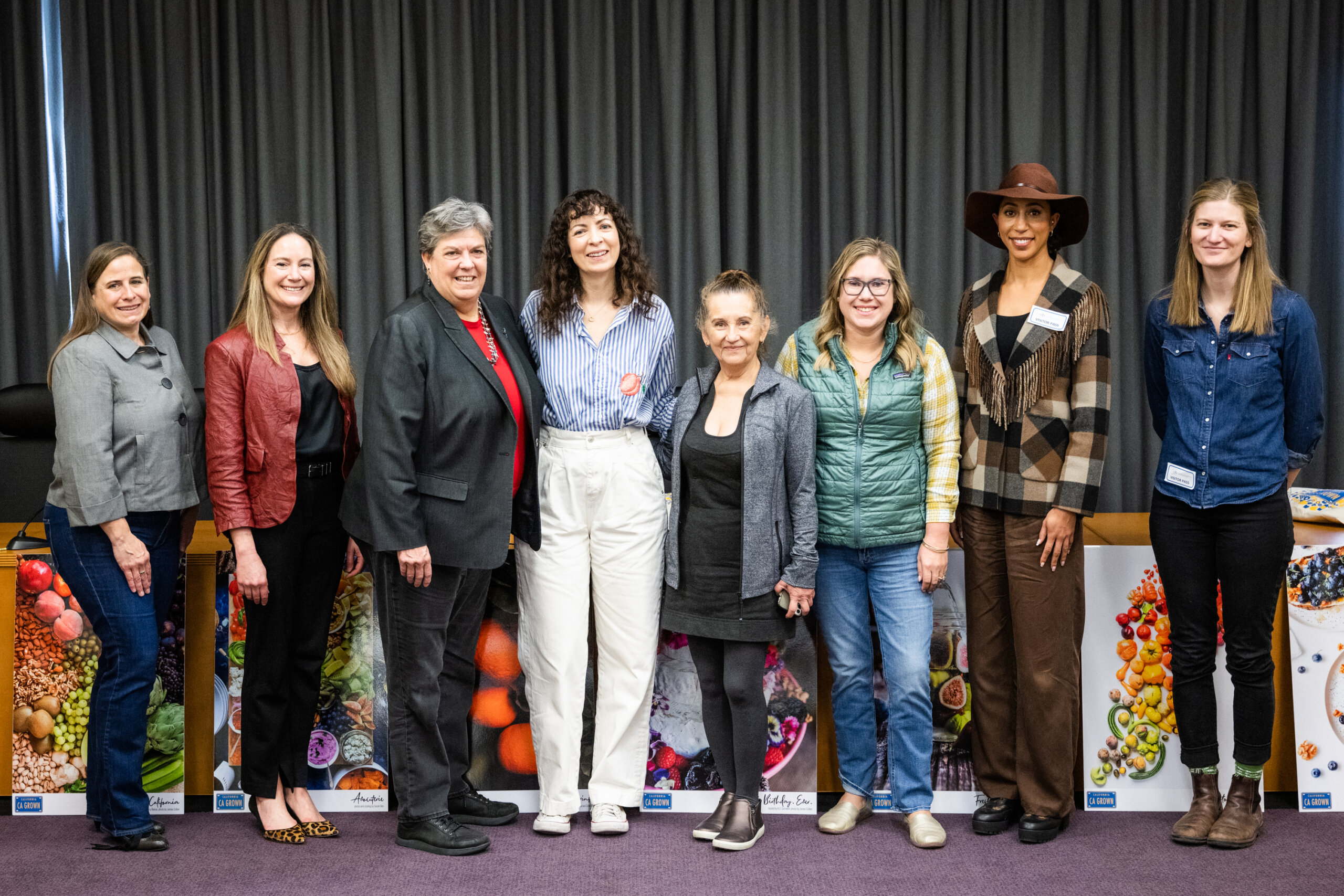 Panelists from CDFA's Women in Ag event in partnership with Cherry Bombe