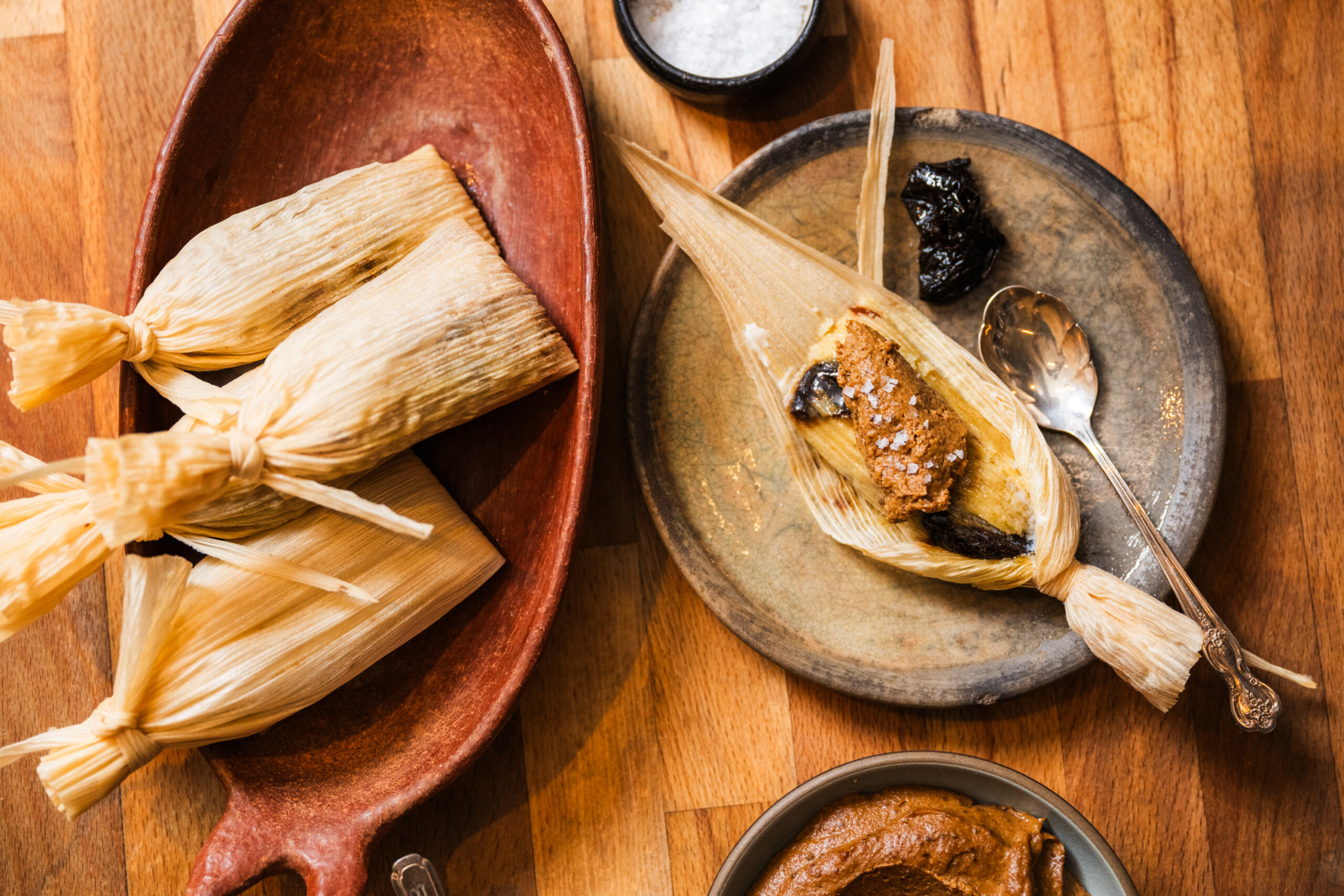 Prune and miso tamales from Chef Ana Castro