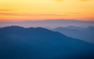 Pauma Valley, California at sunset.