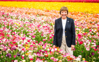 Secretary Karen Ross in The Flower Fields