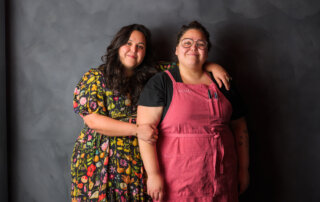 Portrait of Lydia Castro and Ana Castro, owners of Acamaya