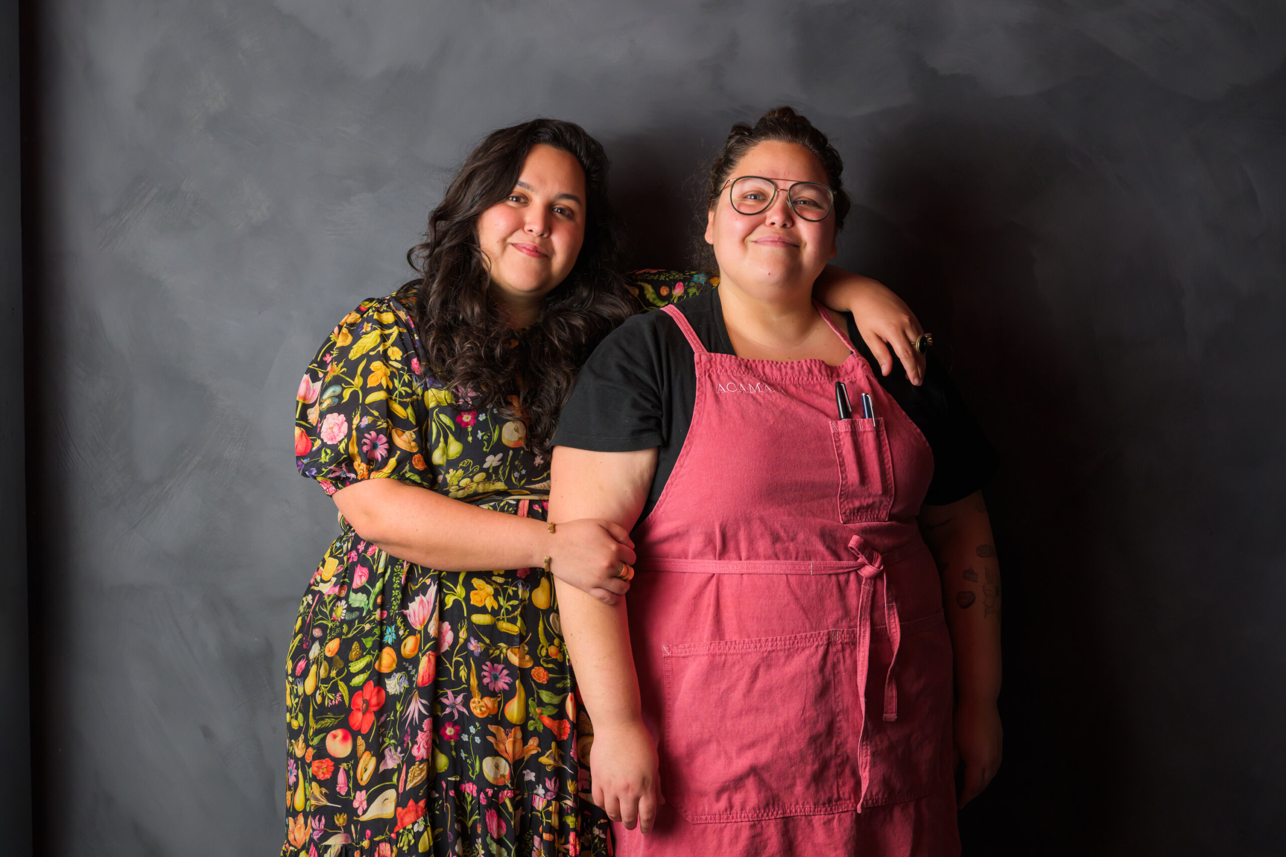 Portrait of Lydia Castro and Ana Castro, owners of Acamaya