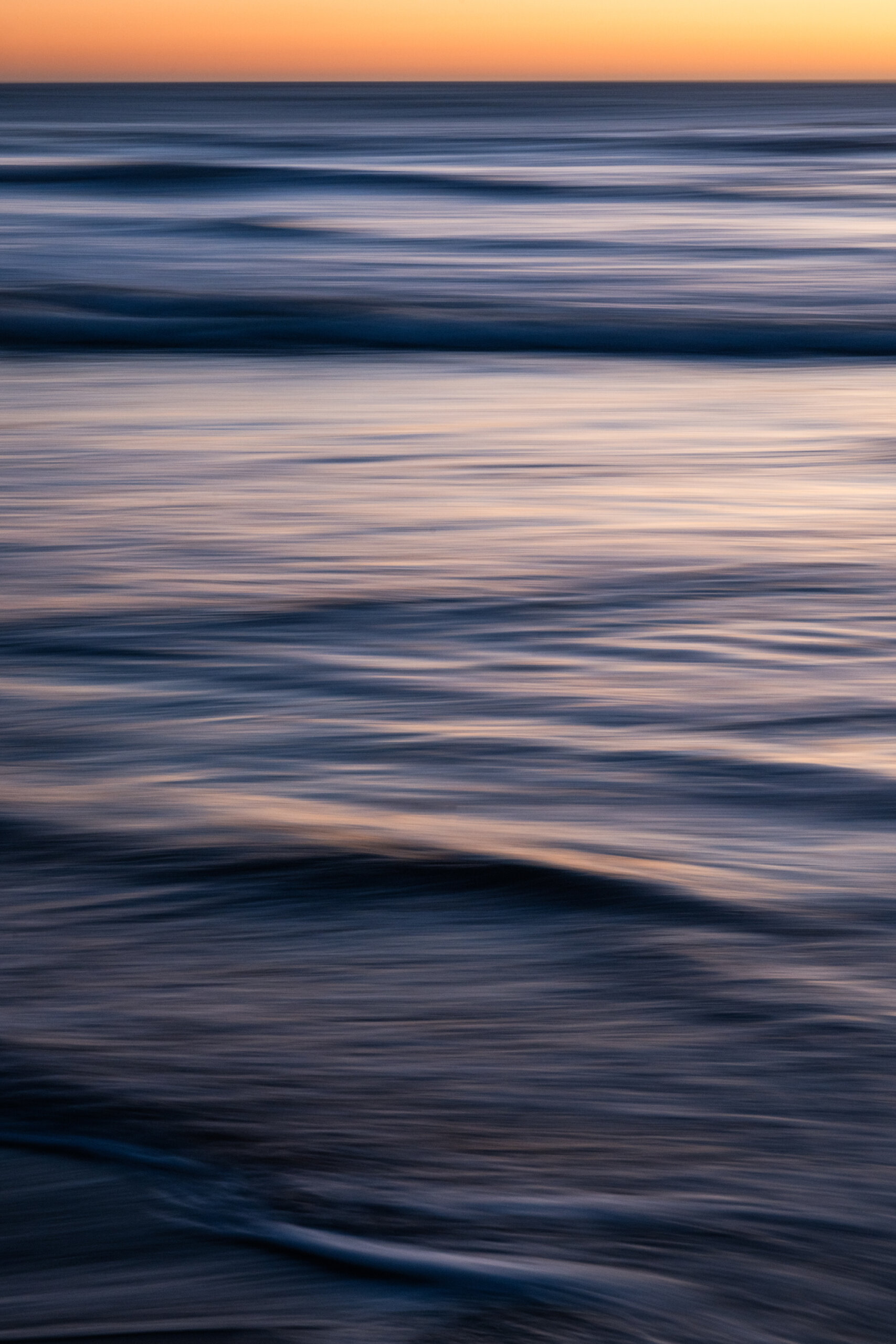 Sunset abstract from Bowling Ball Beach in Mendocino County, California