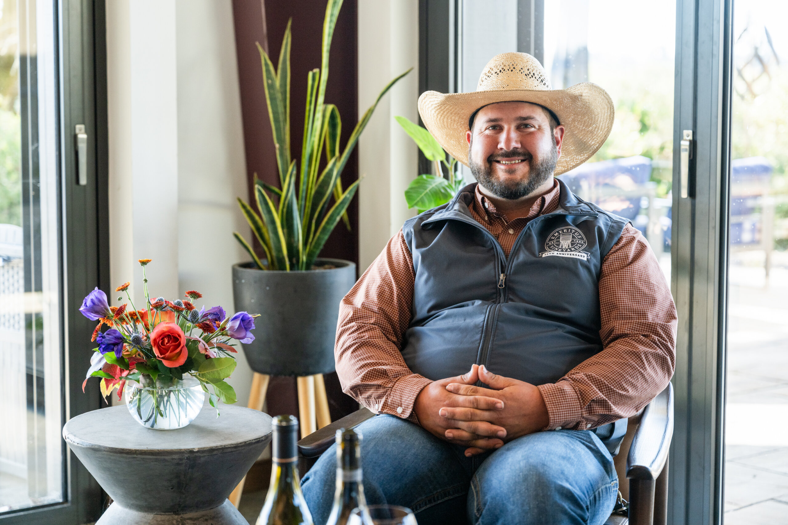 Portrait of vineyard manager Riggs Lokka